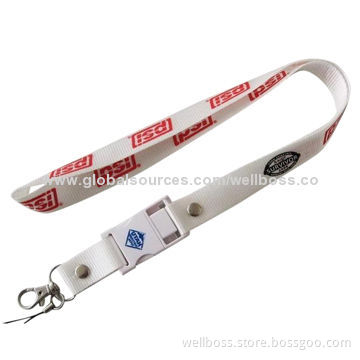 Lanyard OEM USB 3.0 Flash Drive with Spring Loaded Connector, Various Colors are AvailableNew
